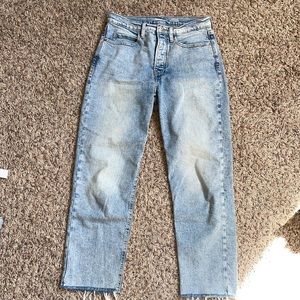 old navy extra high rise straight jean